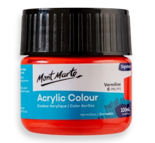Acrylic Colour Paint Signature 100ml vermillion 1