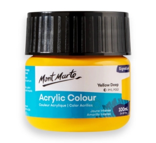 Acrylic Colour Paint Signature 100ml yellow deep 2