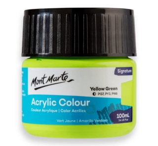 Acrylic Colour Paint Signature 100ml yellow green 1