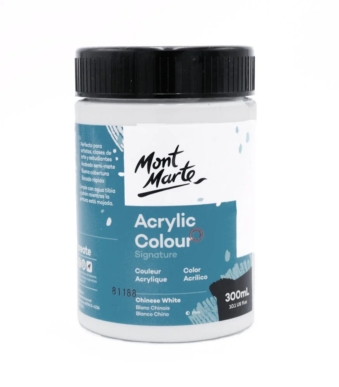 Acrylic Colour Paint Signature 300ml chinese white 2