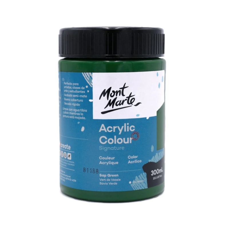 Acrylic Colour Paint Signature 300ml sap green 1