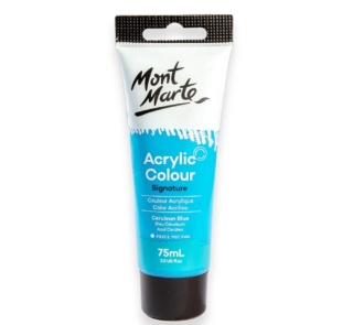 Acrylic Colour Paint Signature 75ml Tube Cerulean Blue 1