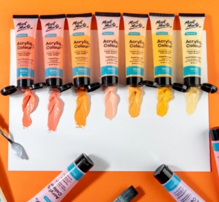 Acrylic Colour Pastel Paint Set Signature 12pc x 36ml 3