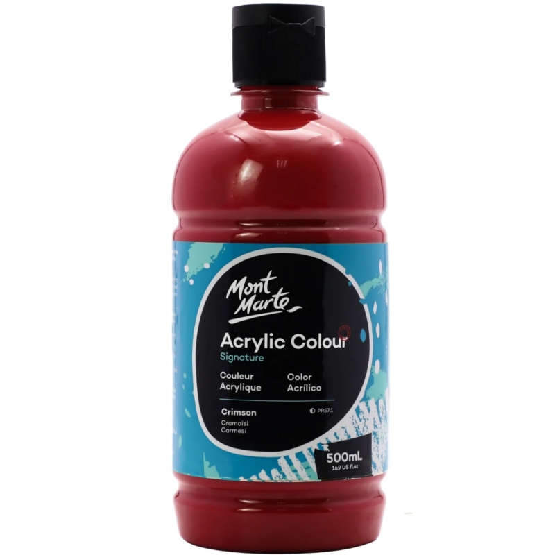 Acrylic Colour Signature 500ml Crimson 1