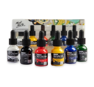 Acrylic Ink Premium 6pc x 20ml 1