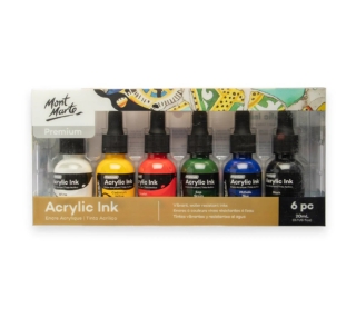 Acrylic Ink Premium 6pc x 20ml 2
