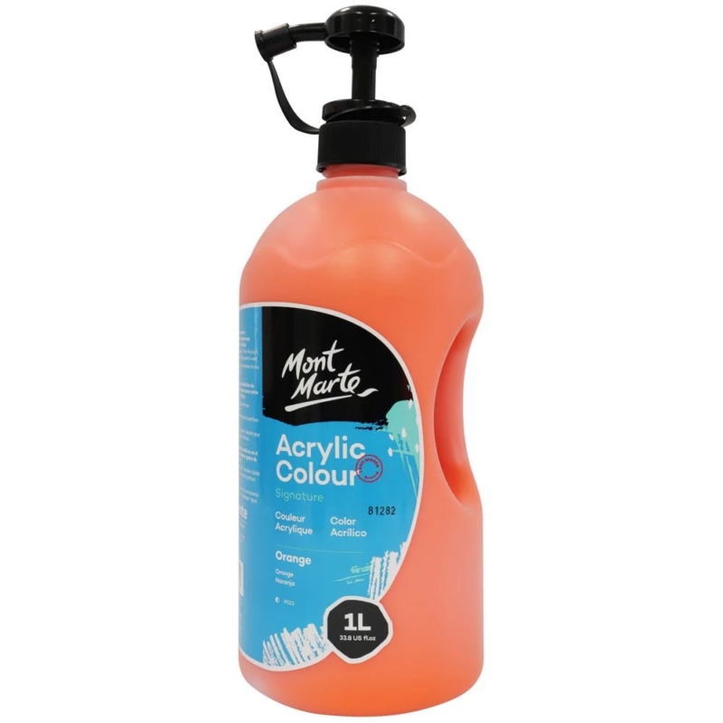 Acrylic Paint 1 litre Orange 1