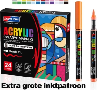 Acrylic markers 24pcs sky glorly