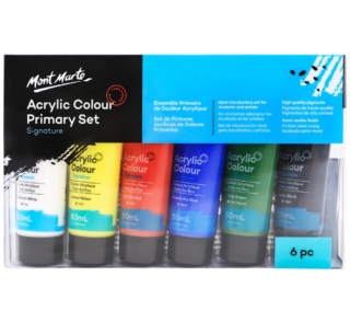 Acrylic paints primary colours in nairobi Set Signature 6pc x 50ml 1