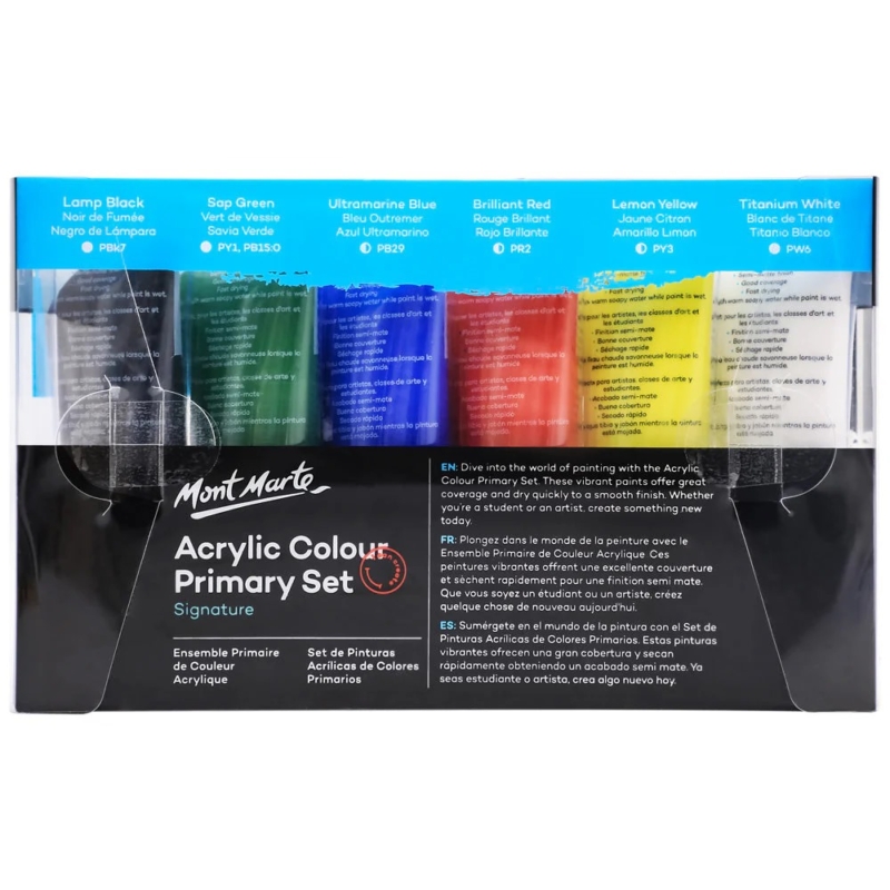 Acrylic paints primary colours in nairobi Set Signature 6pc x 50ml 2