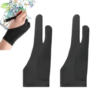 artist drawing gloves