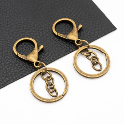 Bronze Lobster Keychain Rings -10pcs