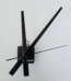 Clock mechanism with Long handles Black 1081 1
