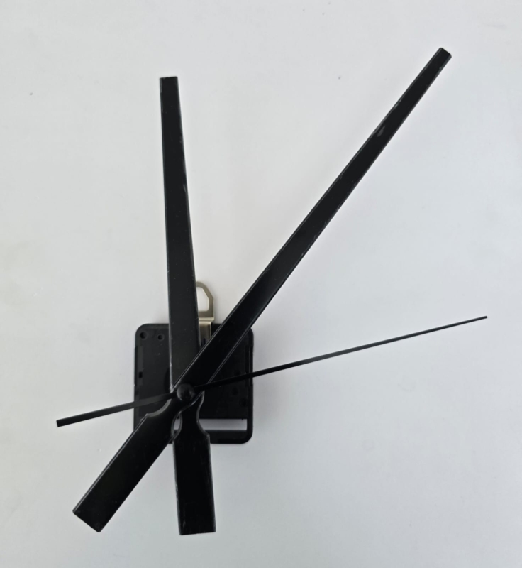 Clock mechanism with Long handles Black 1081 1
