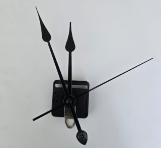 Clock mechanism with Long handles Black 1153 1