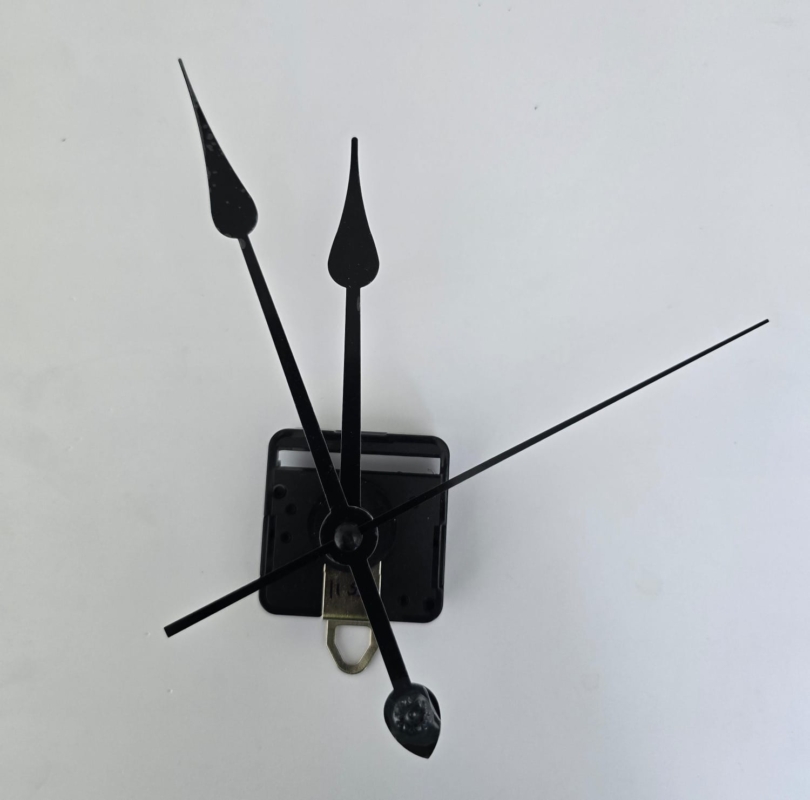 Clock mechanism with Long handles Black 1153 1