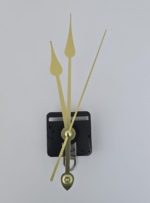 Clock Mechanism with Long Hands-Gold #1153