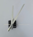 Clock mechanism with Long handles Silver 1079 1