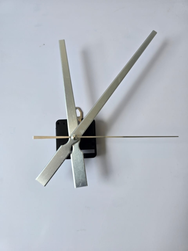 Clock mechanism with Long handles Silver 1081 1