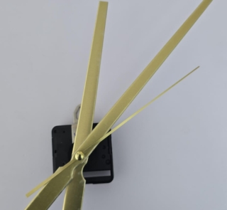 Clock mechanism with Long handles gold 1081 1