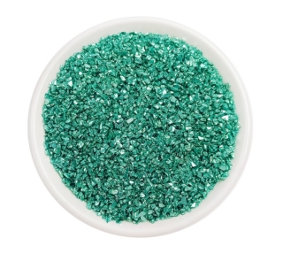 Coloured stones blue green