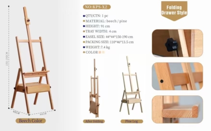 Folding Drawer Easel Stand KPS-X2