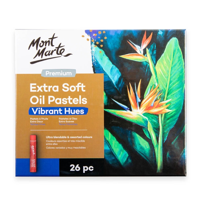 Extra Soft Oil Pastels Vibrant Hues Premium 26pc 1