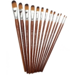 FILBERT Paint Brush Set 12pcs - W12