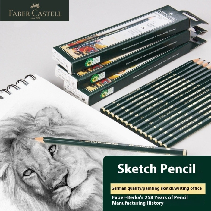 Faber Castel Graphite Pencil 9000 12pcs – 4B - Image 1