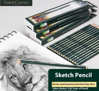Faber Castell 9000 graphite pencils 12pcs H