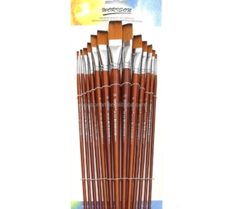 Flat Paint Brush Set 12pcs W10 2