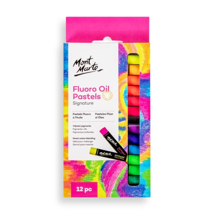 Fluoro Oil Pastels Signature 12pc - Image 1