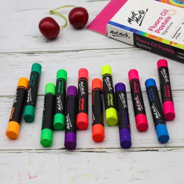 Fluoro Oil Pastels Signature 12pc - Image 2