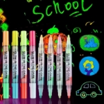 Glow-in-the-Dark 4 Dual Tip Marker Set - Image 2
