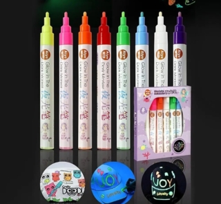 Glow in the dark aiye markers 8pcs 1