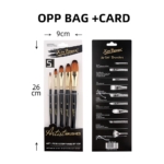 Artist Brush set 5pcs HB -3353 - Image 2