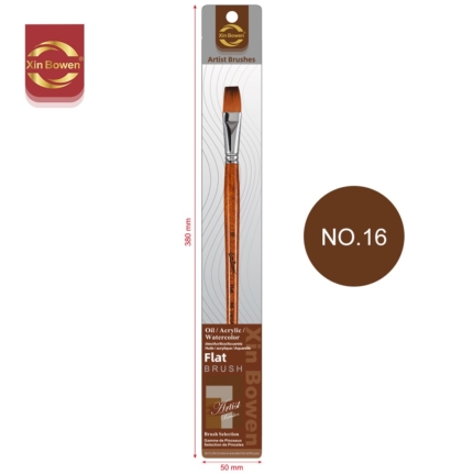 single acrylic paint brush