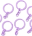 Keychain Ring Purple 20pcs