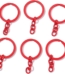 Keychain Ring Red 20pcs