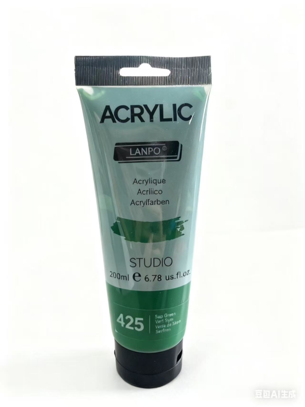 Lanpo Acrylic Paint 200mls Sap green