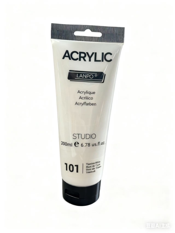 Lanpo Acrylic Paint 200mls Titanium white