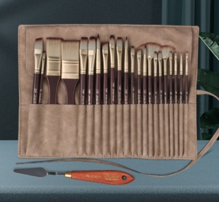 Leather Bag Paint Brush Set G CB24 1