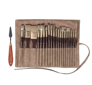 Leather Bag Paint Brush Set G CB24 2