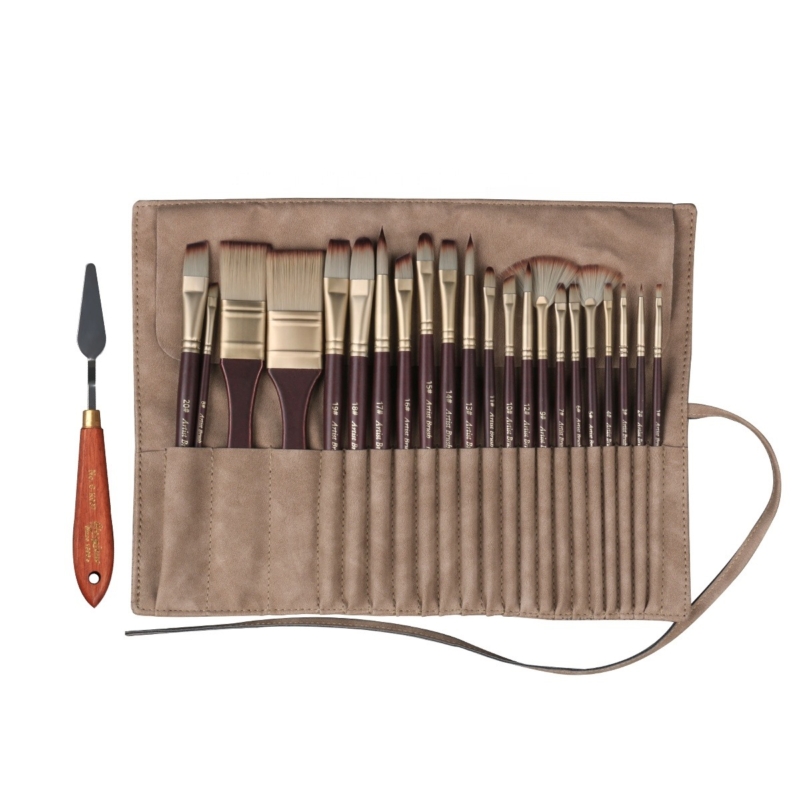 Leather Bag Paint Brush Set G CB24 2