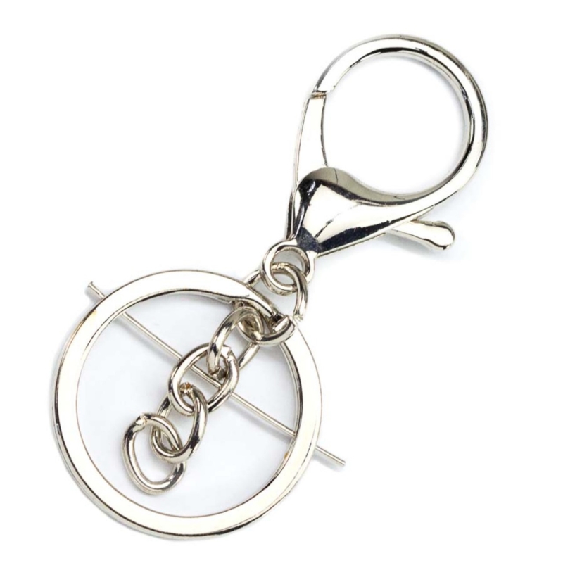 Lobster keyrings Silver 10pcs