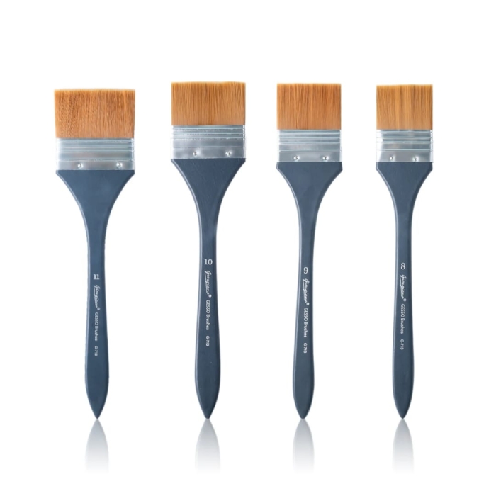 Long Handle Gesso Brush G-713- 8 (size 8) - Image 1