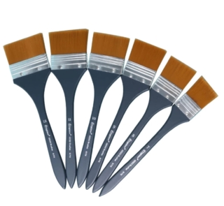 Long Handle black gesso brush 2
