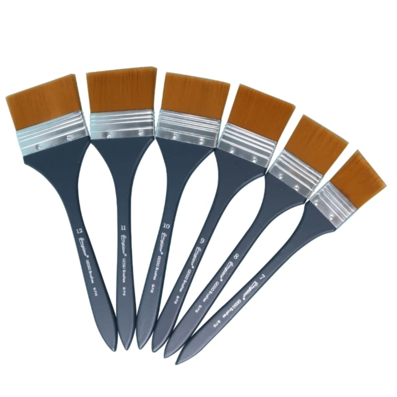 Long Handle black gesso brush 2