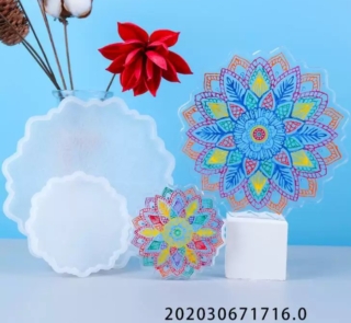 Mandala Coaster Silicone Mold LS 14 2