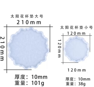 Mandala Coaster Silicone Mold LS 14 3